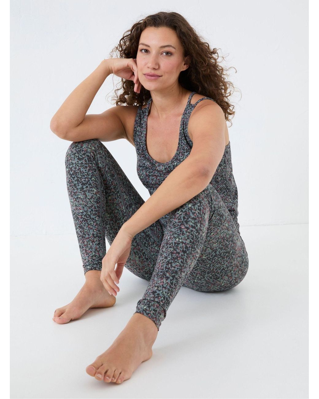 FatFace Blue Venus Printed Leggings