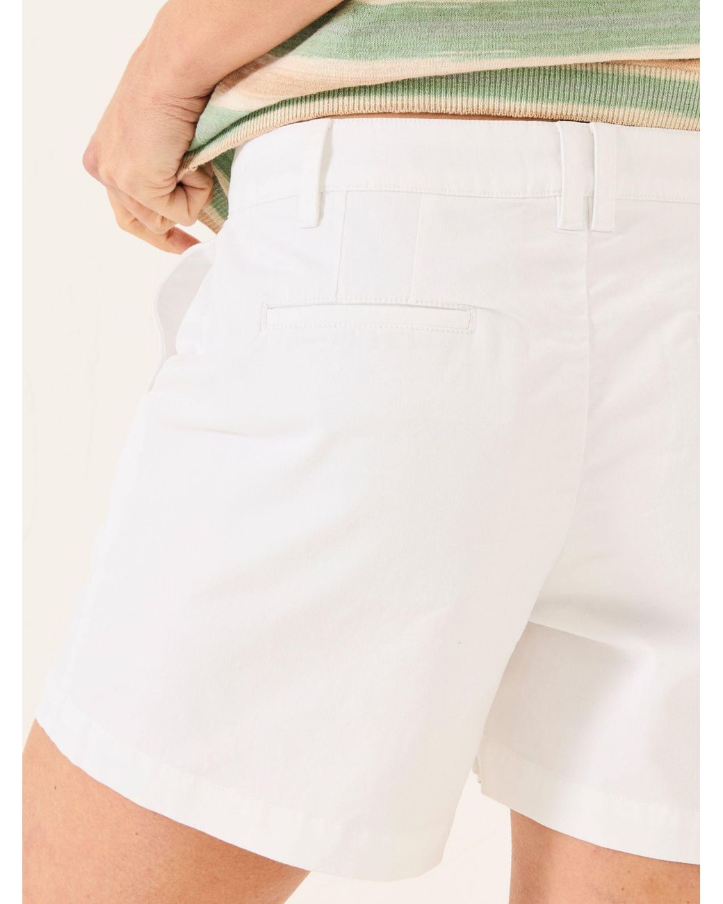 FatFace White Padstow Chino Shorts