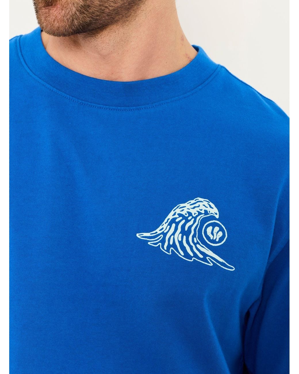 FatFace Blue Gnarly Surf Relaxed Fit Graphic T-Shirt for men