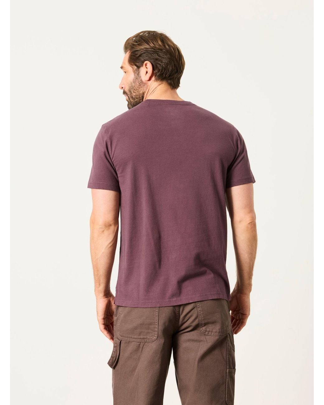 FatFace Purple Lulworth Short Sleevet-Shirt for men