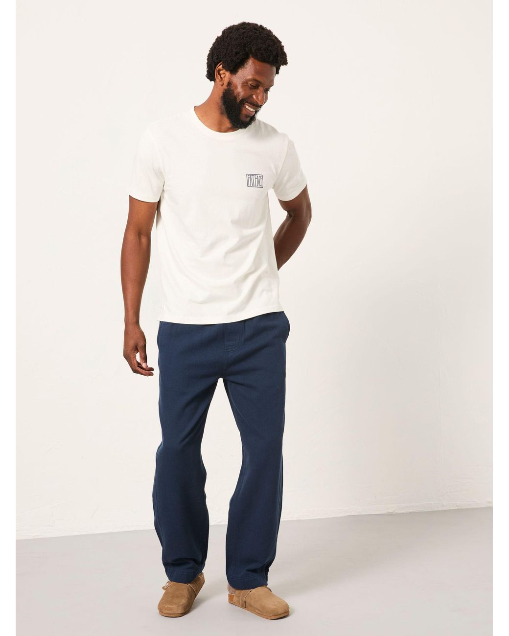 FatFace White Surf Scene Graphic Tshirt for men