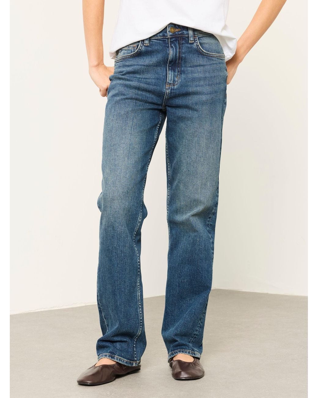 FatFace Blue Filby Relaxed Straight Jeans