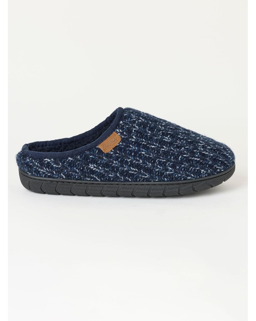 FatFace Blue Fatface Daniel Flexi Knitted Mule Slipper for men