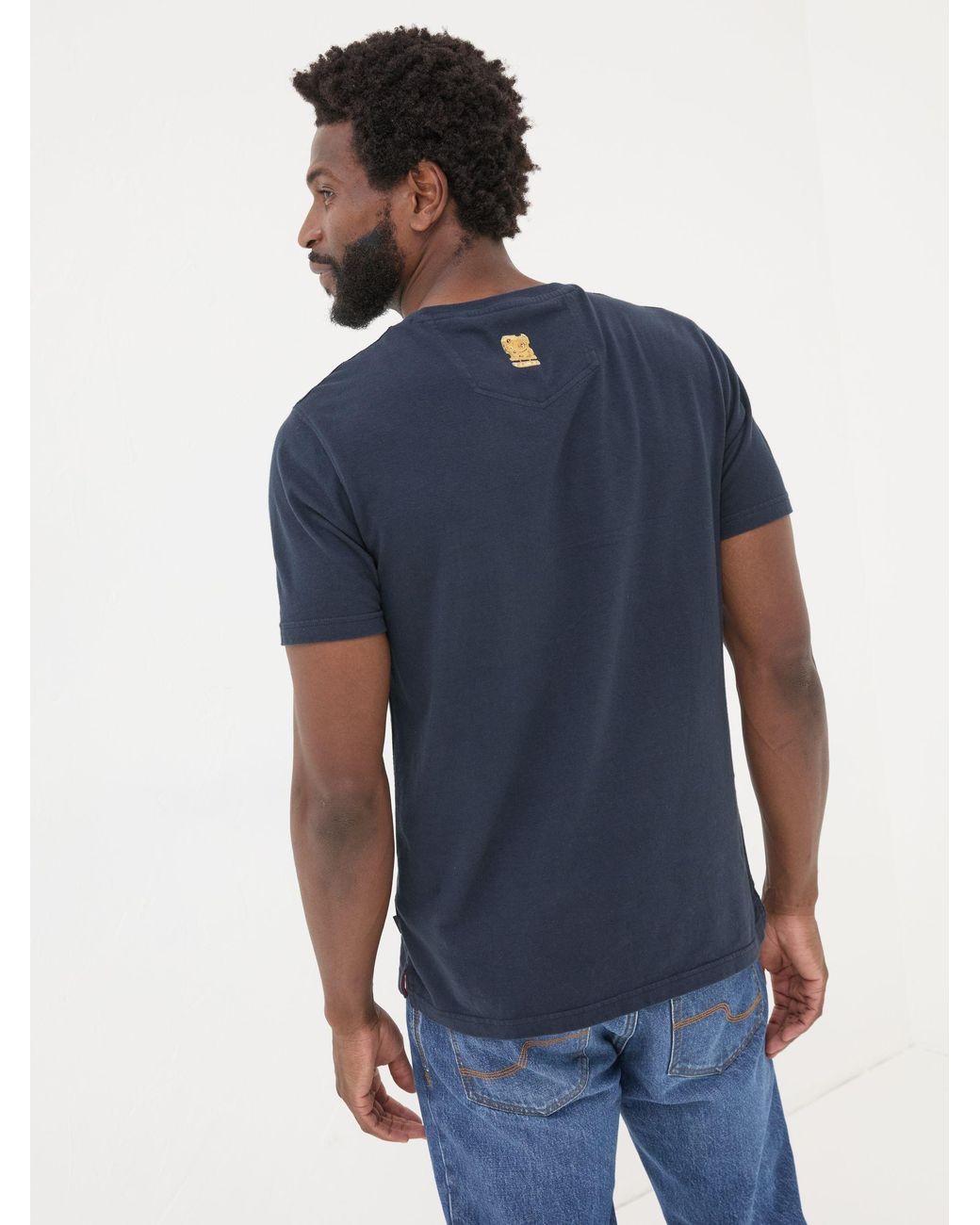 FatFace Blue Cheese Boarders Graphic T-Shirt for men
