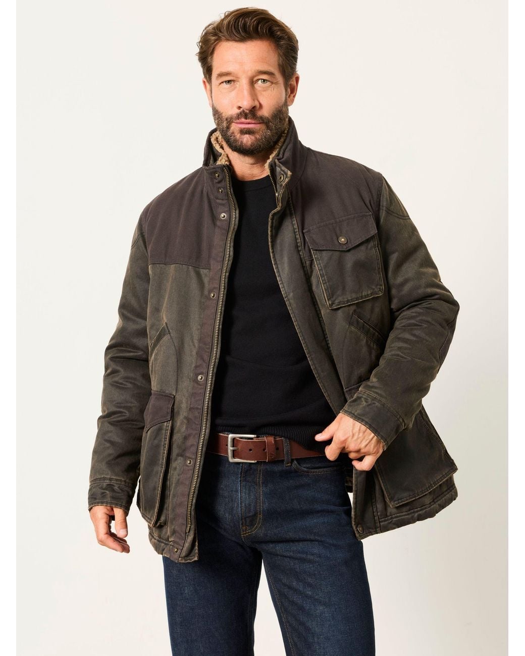 FatFace Black Fatface Broadsands Field Jacket for men
