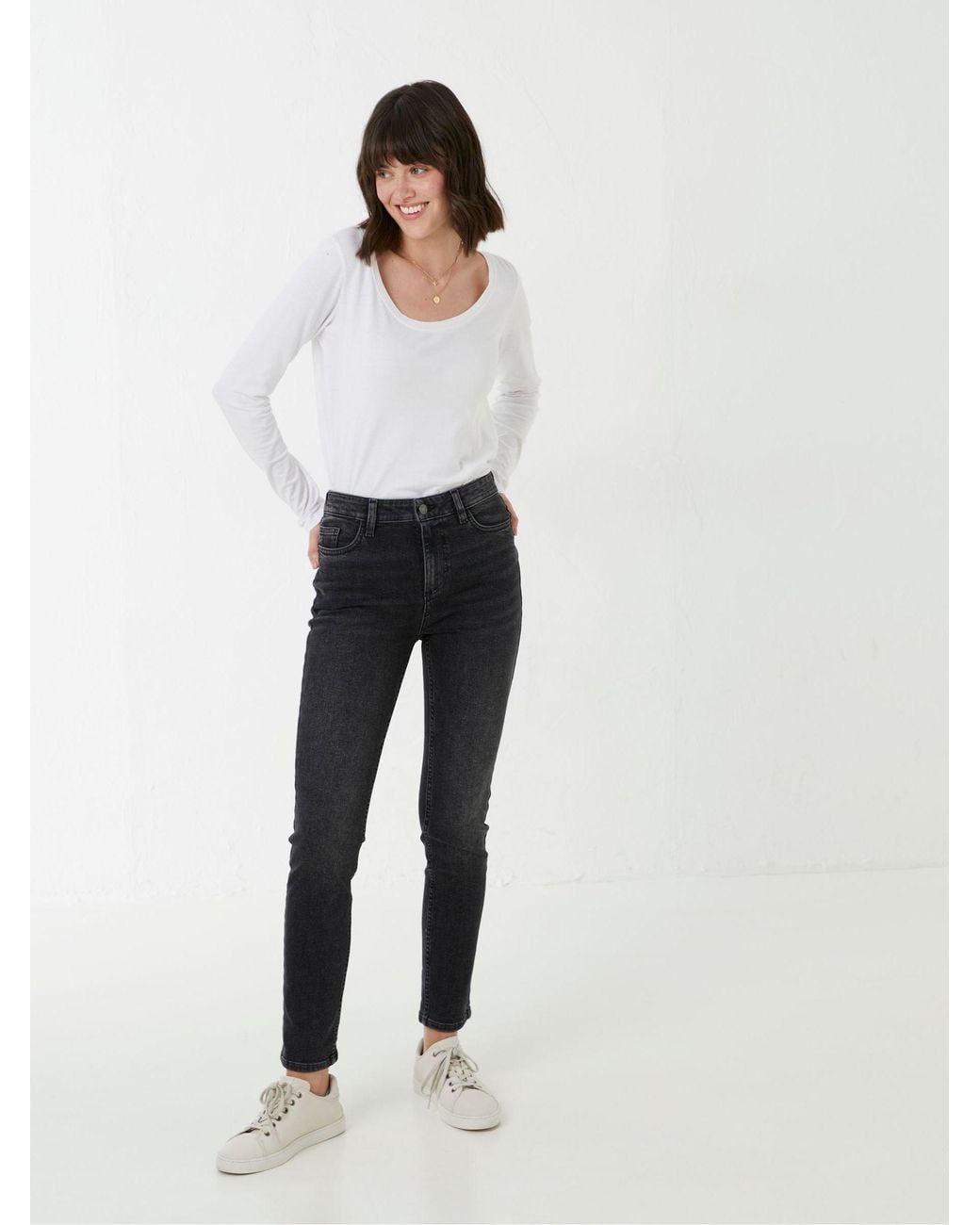 FatFace White Sway Slim Jeans