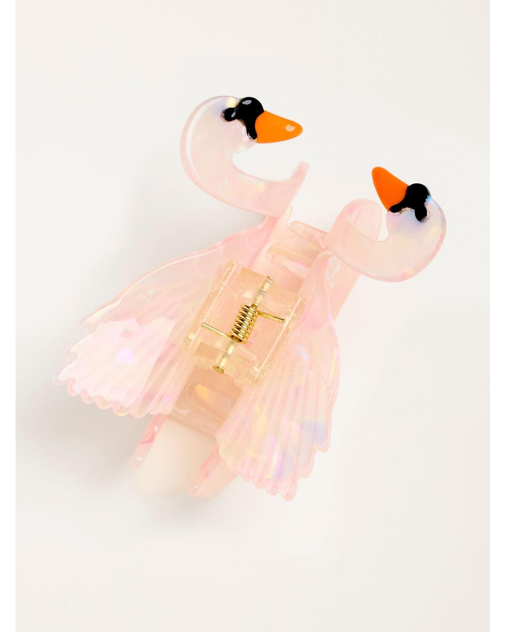 FatFace Pink Fatface Swan Claw Clip