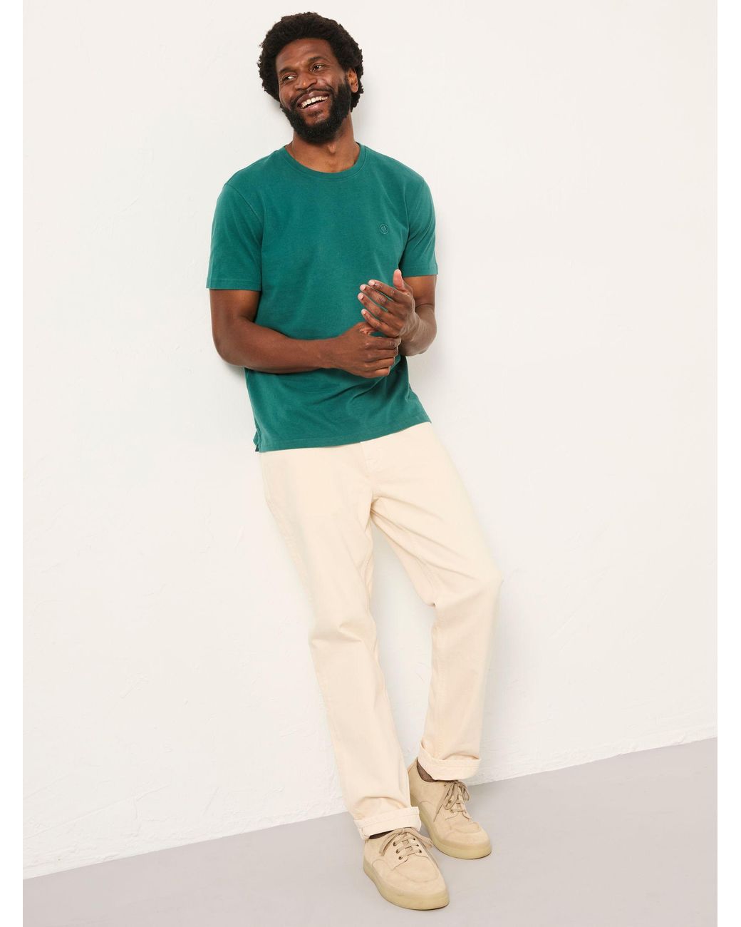 FatFace Green Lulworth Short Sleeve T-Shirt for men