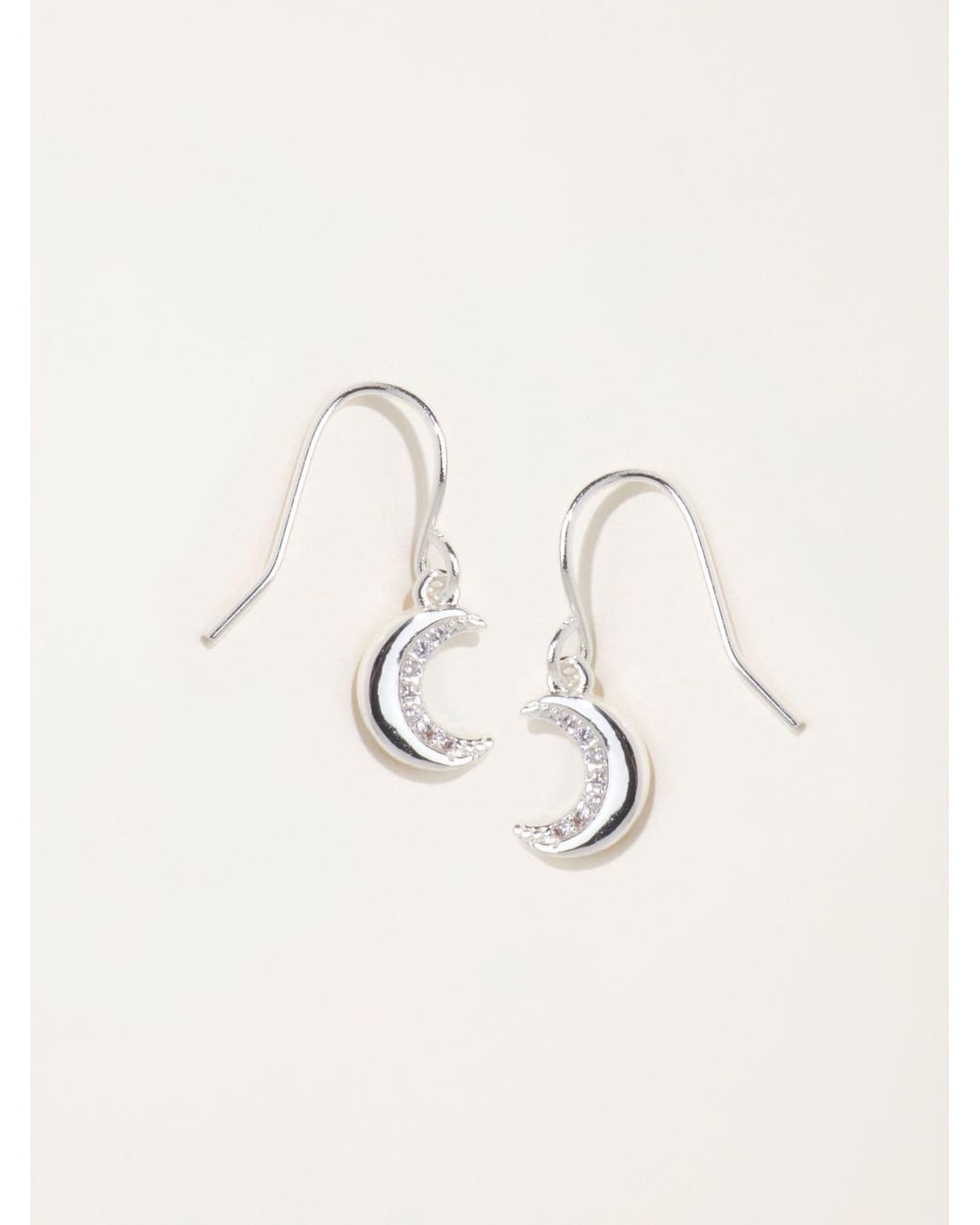 FatFace Natural Fatface Tone Moon Drop Earrings