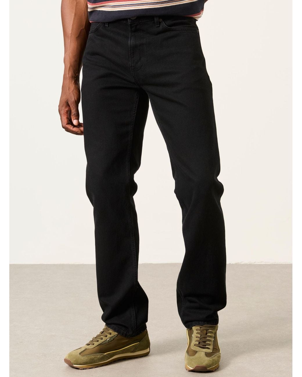 FatFace Black Straight Fit Jeans for men