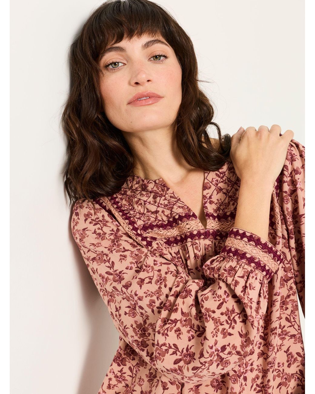 FatFace Multicolor Laurel Blouse