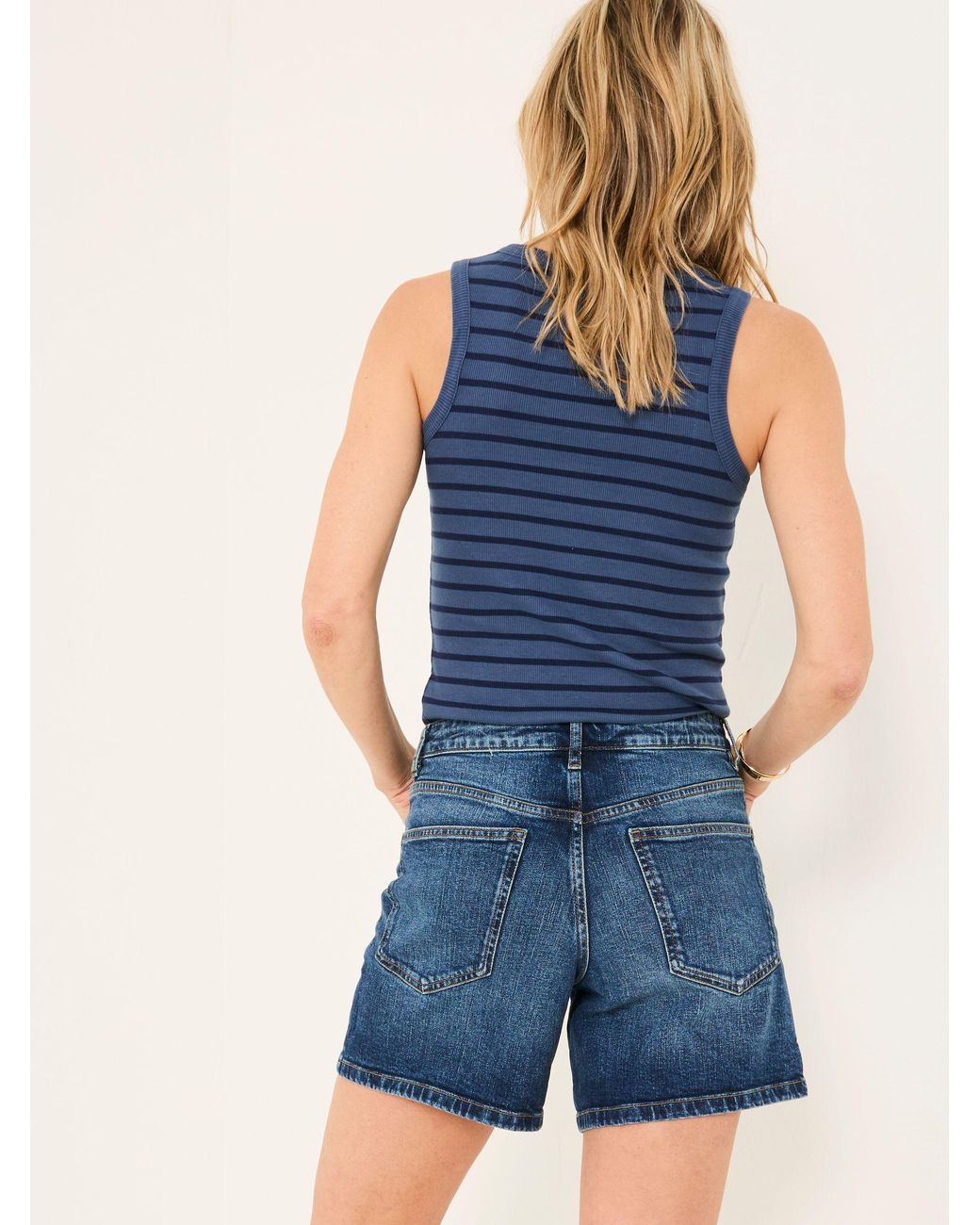 FatFace Blue Harlyn Harlyn Denim Shorts