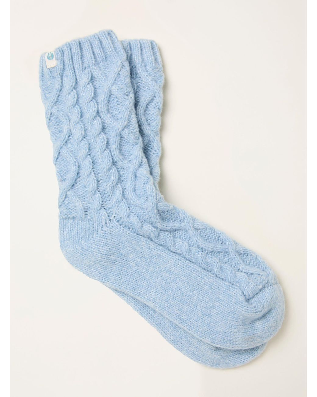 FatFace Blue Cable Lounge Socks