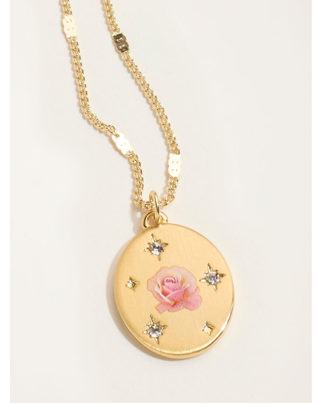 FatFace Natural Fatface June Birth Flower Necklace