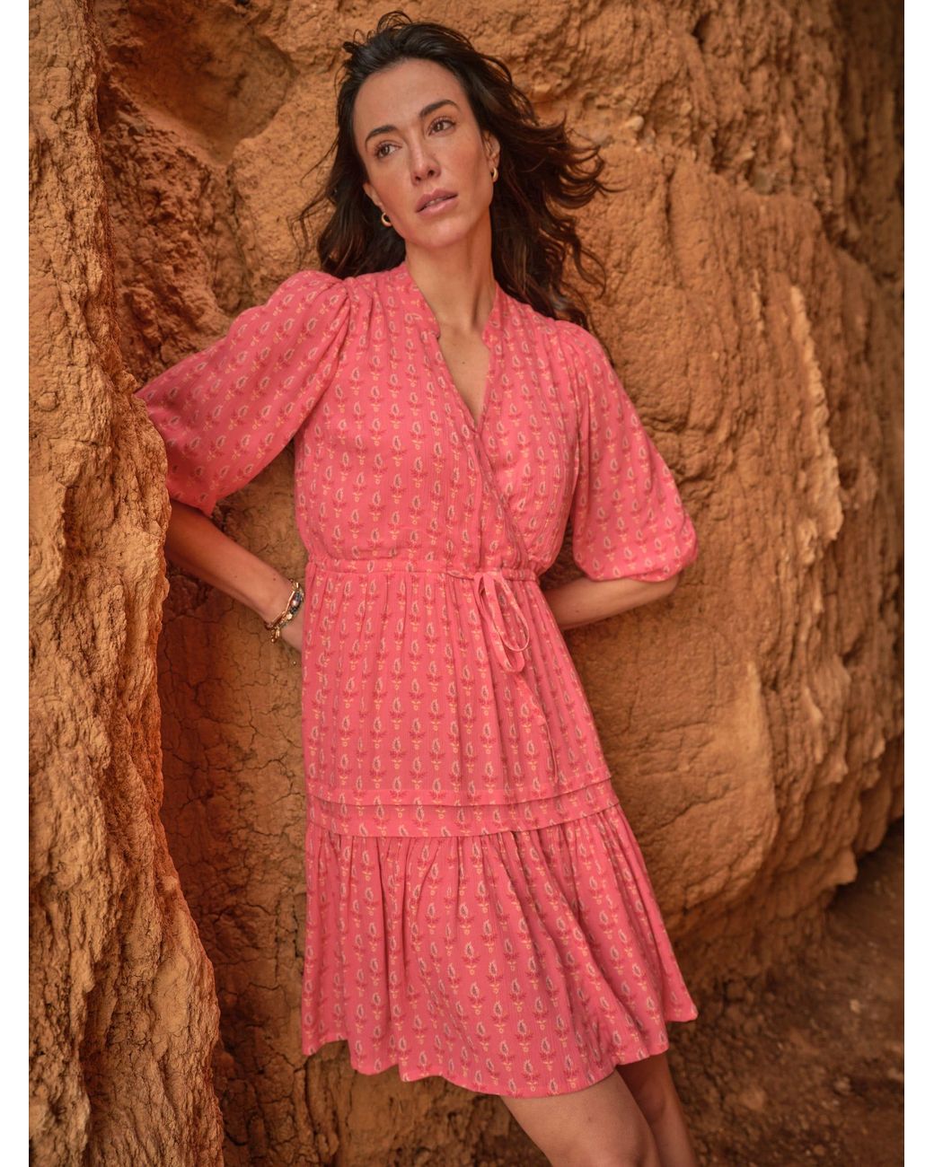 FatFace Red Nancy Dress