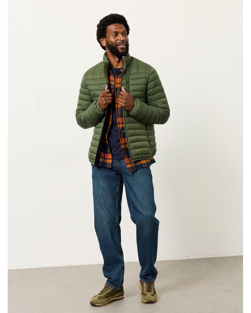 FatFace Green Dartmouth Padded Jacket for men