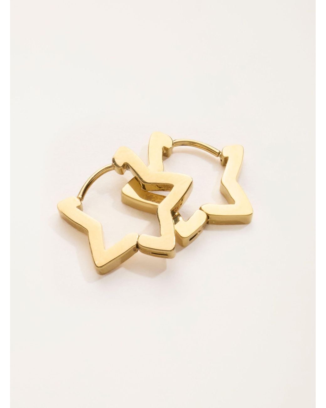 FatFace Natural Fatface Waterproof Star Hoops