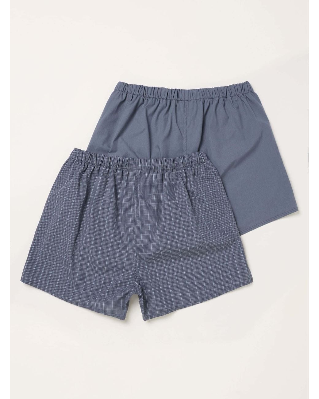 FatFace Blue 2 Pack Woven Boxers for men