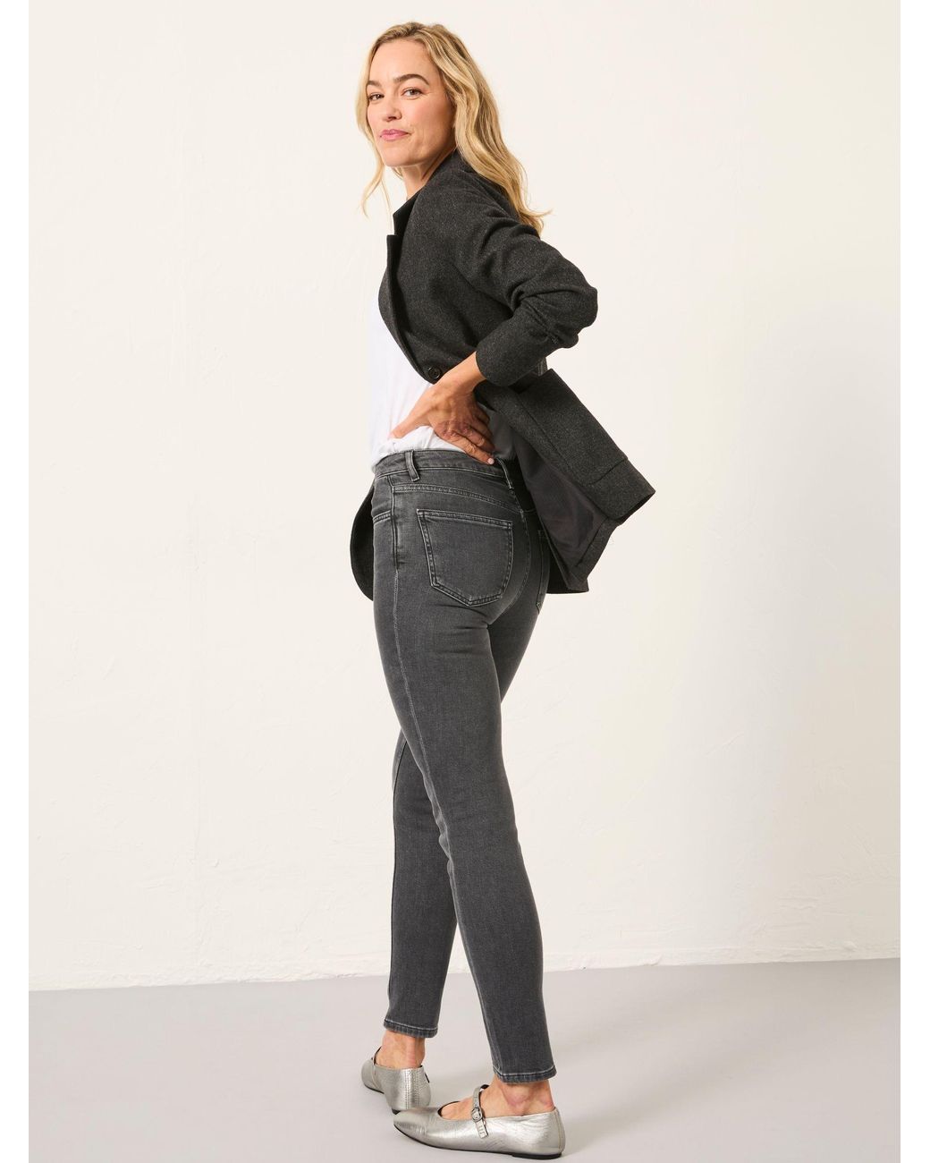FatFace Black Sadie Slim Leg Jean