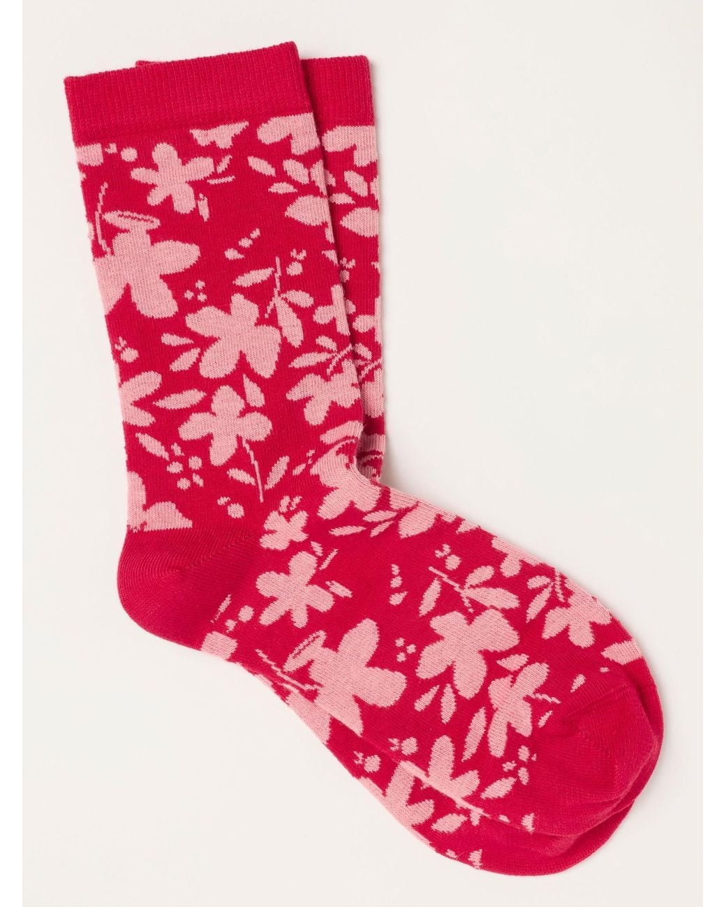 FatFace Pink Fatface Floral Socks