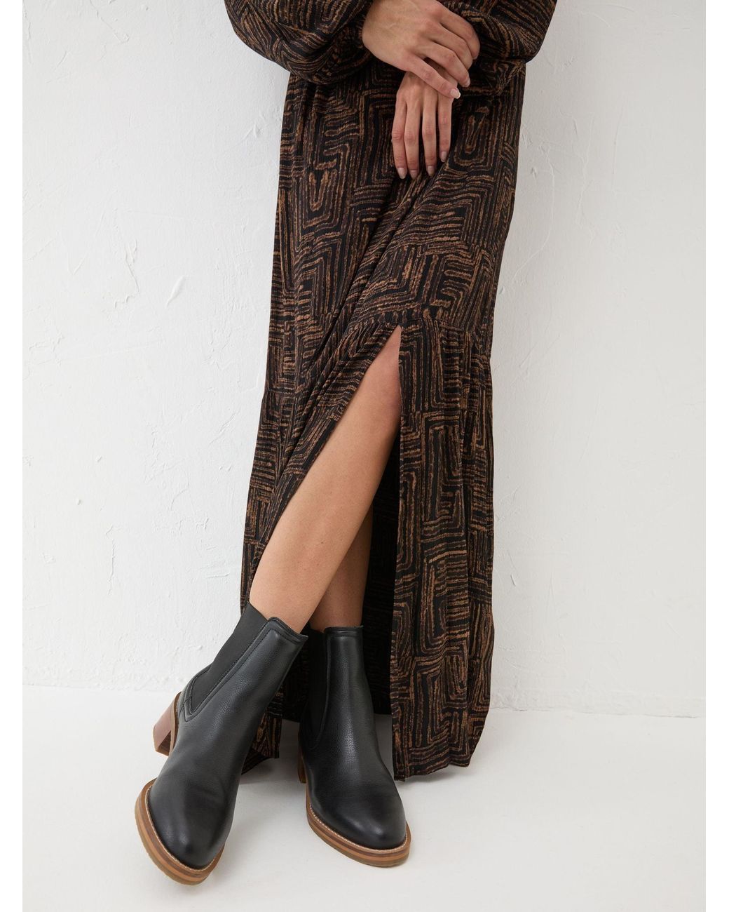 FatFace Brown Noelle Maxi Dress