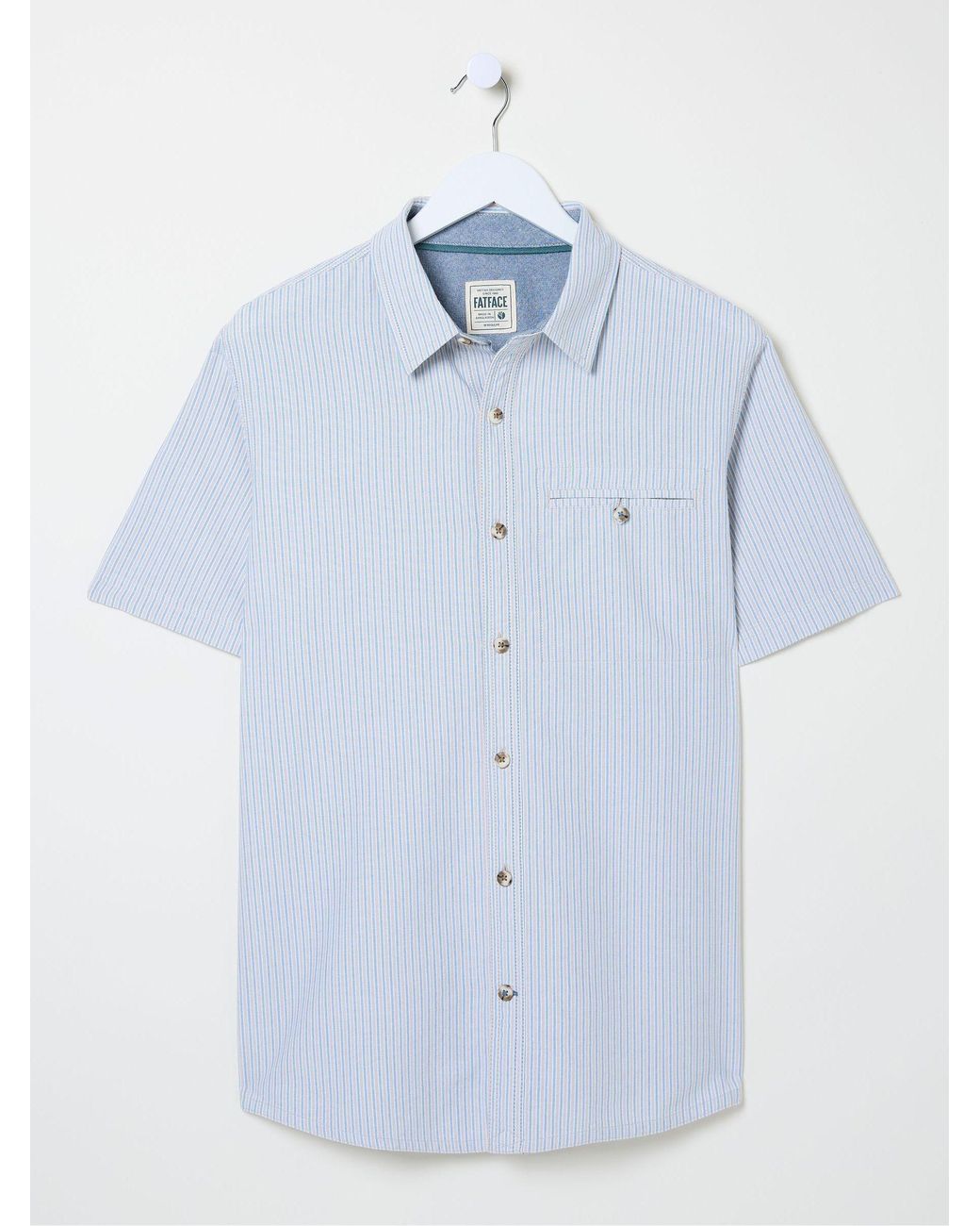 FatFace White Whaley Stripe Shirt for men