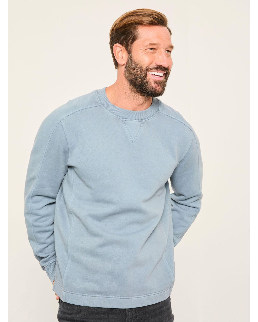 FatFace Blue Brooke Crew Sweat for men