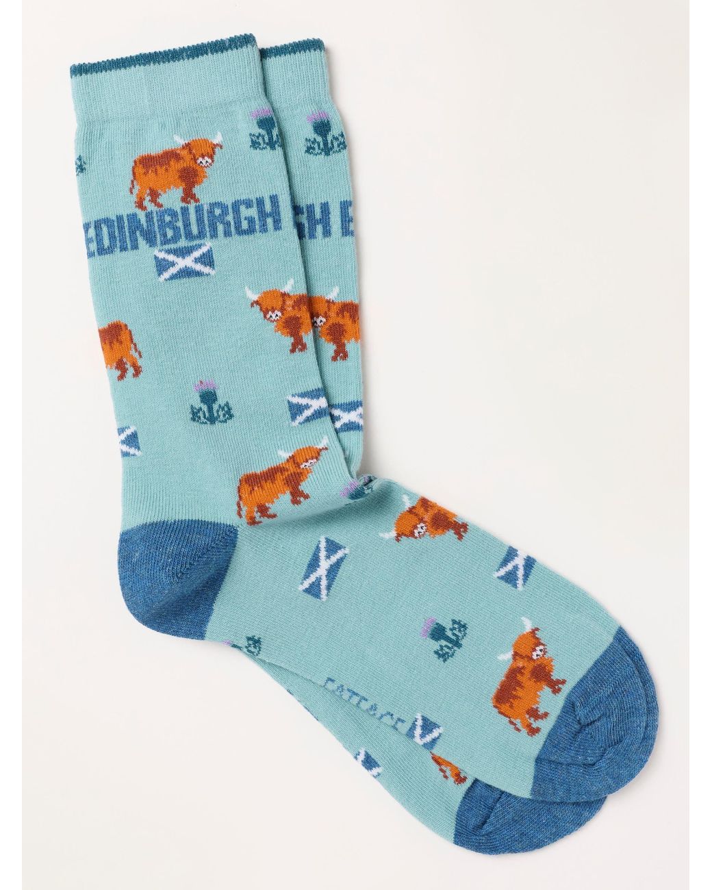 FatFace Blue Fatface Edinburgh Socks