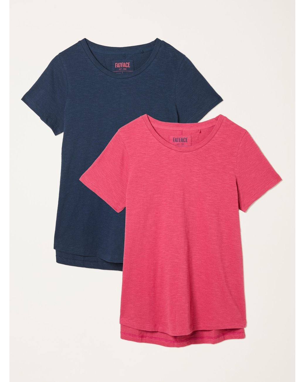 FatFace Pink Natalie 2 Pack T Shirt