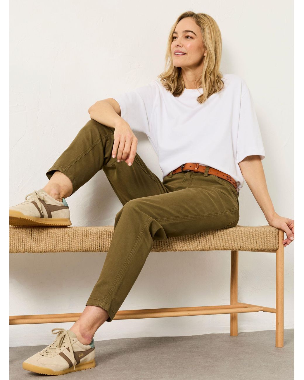 FatFace Natural Bella Tapered Chino Trouser