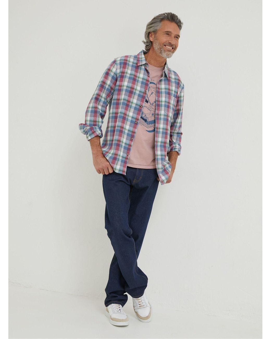 FatFace Blue Fatface Frensham Shirt for men