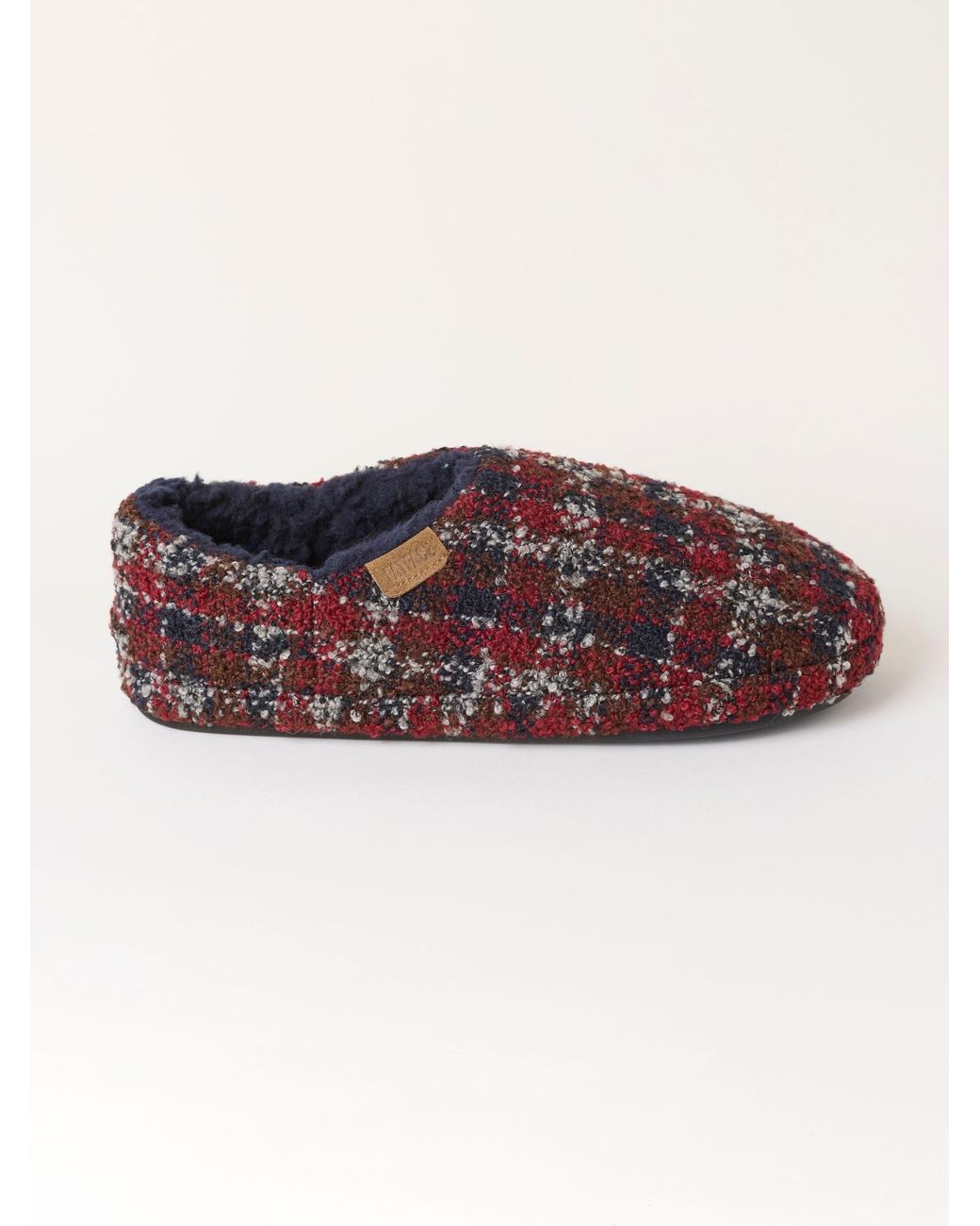 FatFace Fatface Arthur Checkered Mule Slipper for men