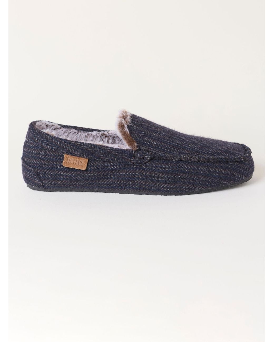 FatFace Blue Fatface Noah Moccasin Slipper for men
