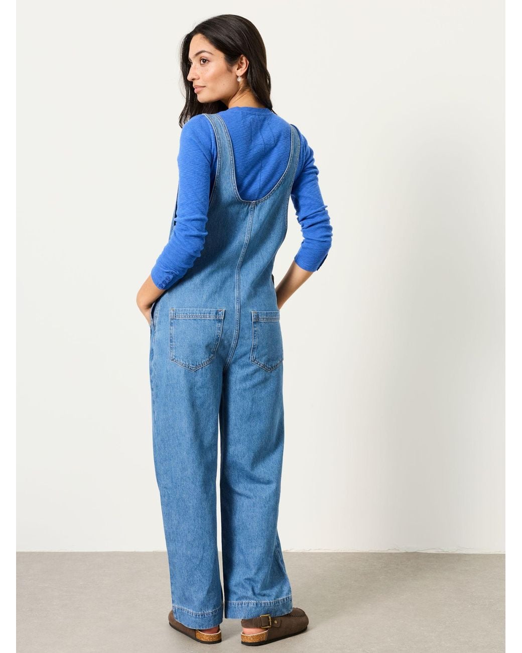 FatFace Blue Raffles Dungaree