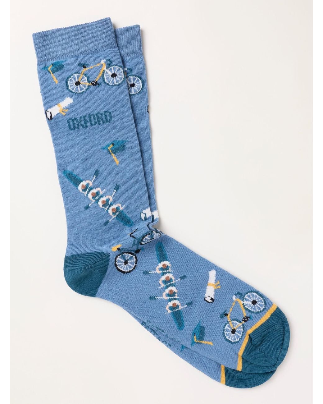 FatFace Blue Fatface Oxford Socks for men