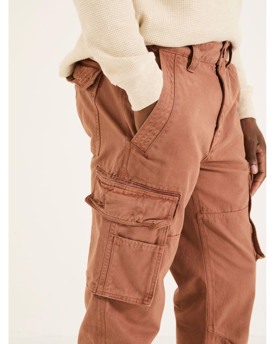 FatFace Natural Breakyard Cargo Trousers for men