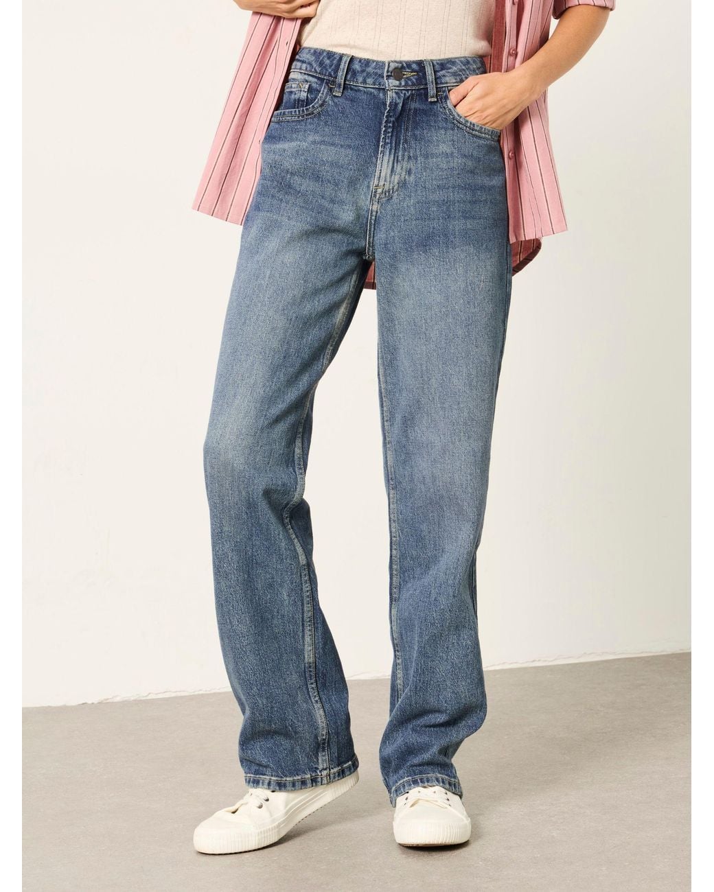 FatFace Blue Filby Relaxed Straight Jeans