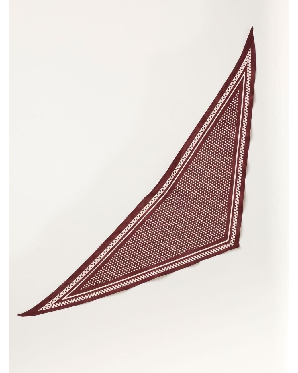 FatFace Red Polka Dot Triangle Square Scarf