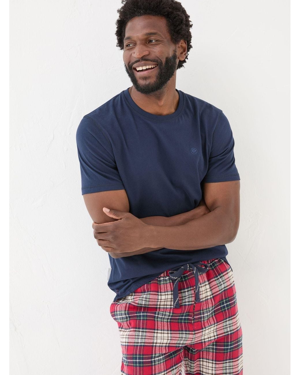 FatFace Red Check Pyjama Set for men