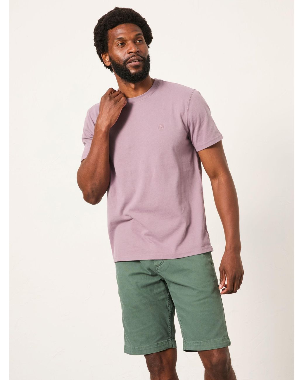 FatFace Red Lulworth Short Sleeve T-Shirt for men