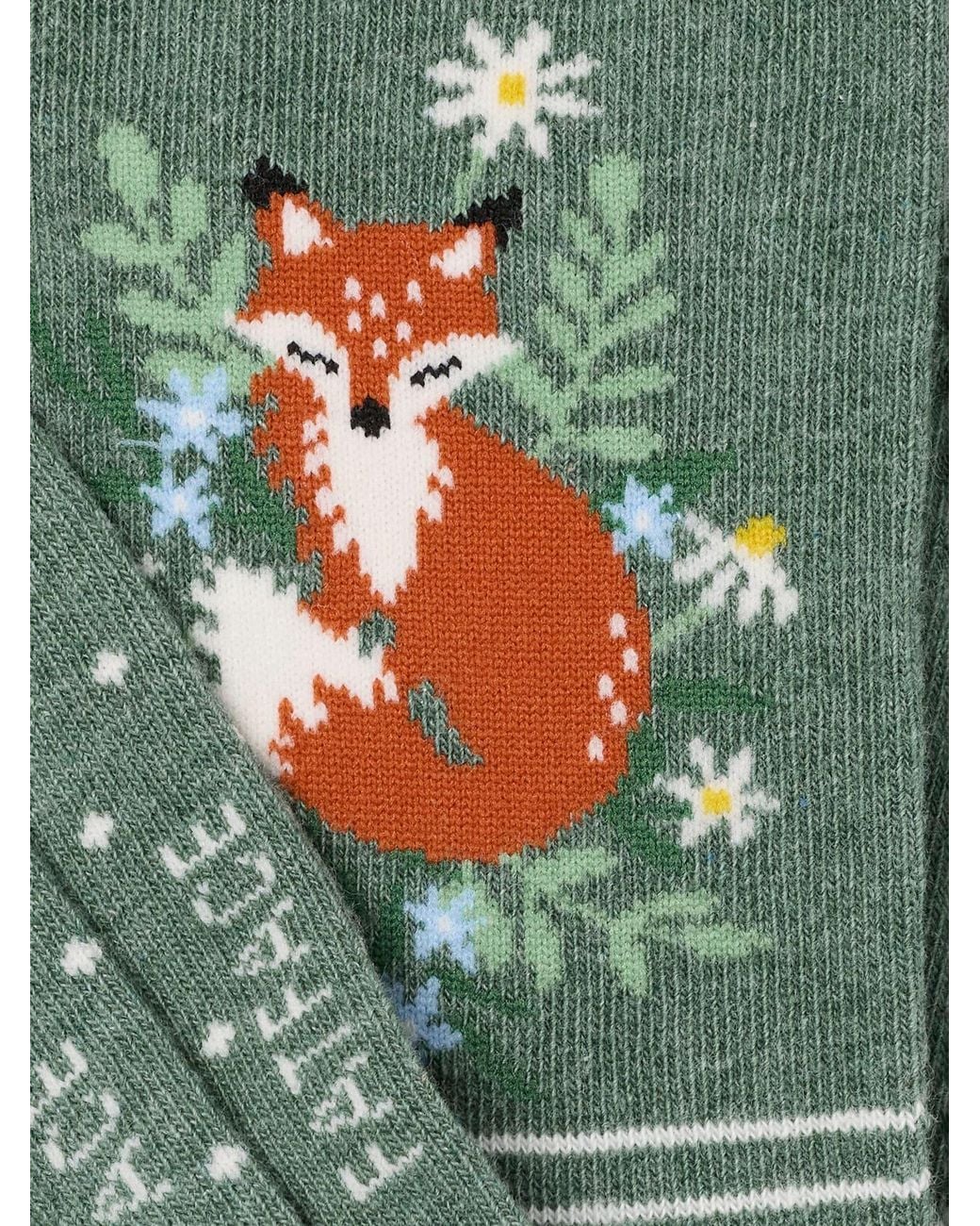 FatFace Green Fatface Fox Socks