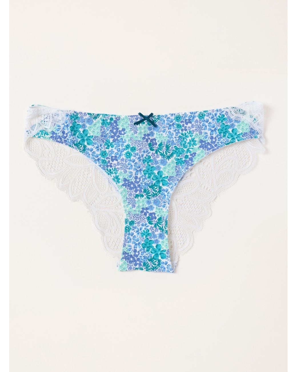 FatFace Blue Fatface Busy Bloom Brazillian Knickers