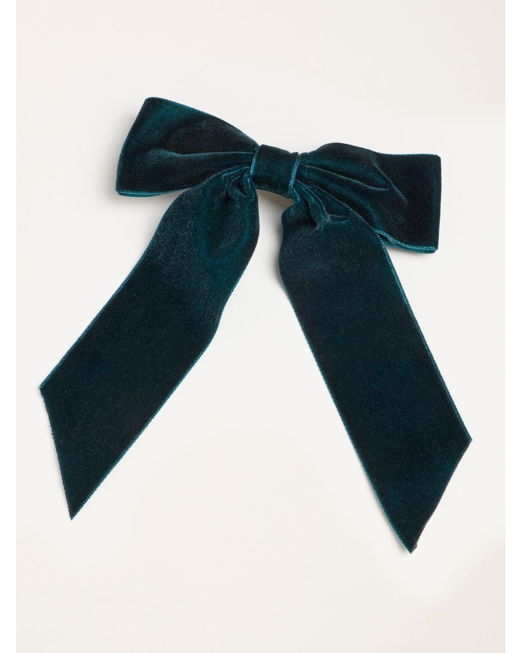 FatFace Blue Velvet Hair Bow