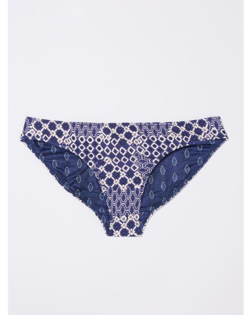 FatFace Blue Mila Patchwork Geo Bikini Bottoms