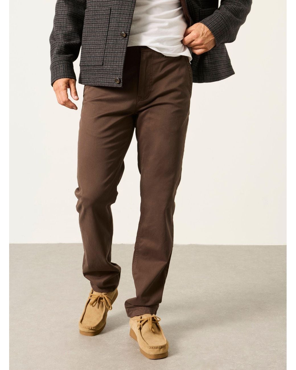 FatFace Brown Carbis Straight Fit Chinos for men