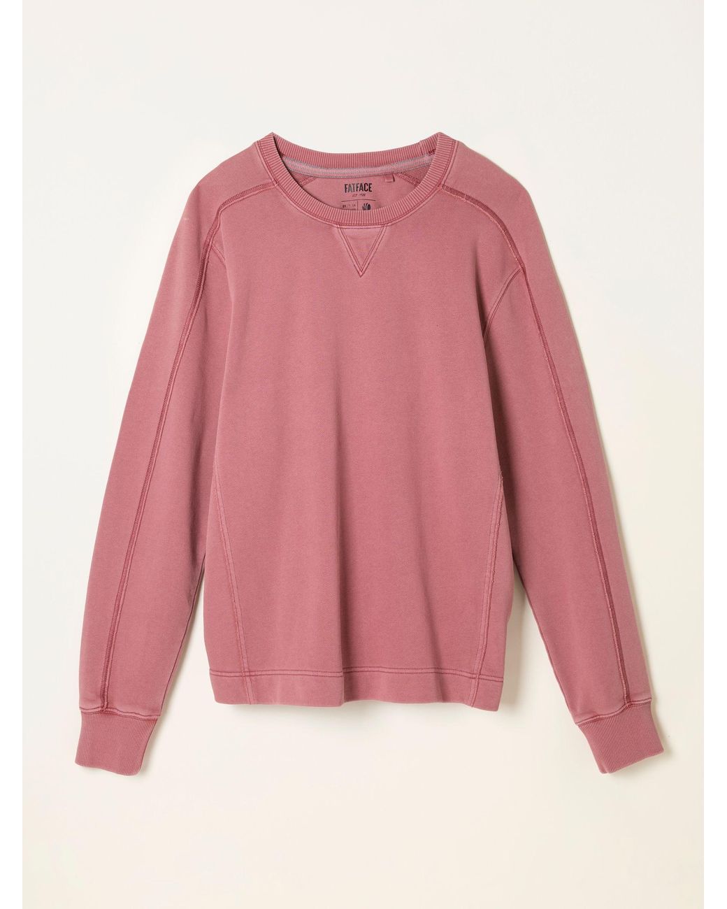 FatFace Pink Otterton Crew Neck Sweatshirt for men