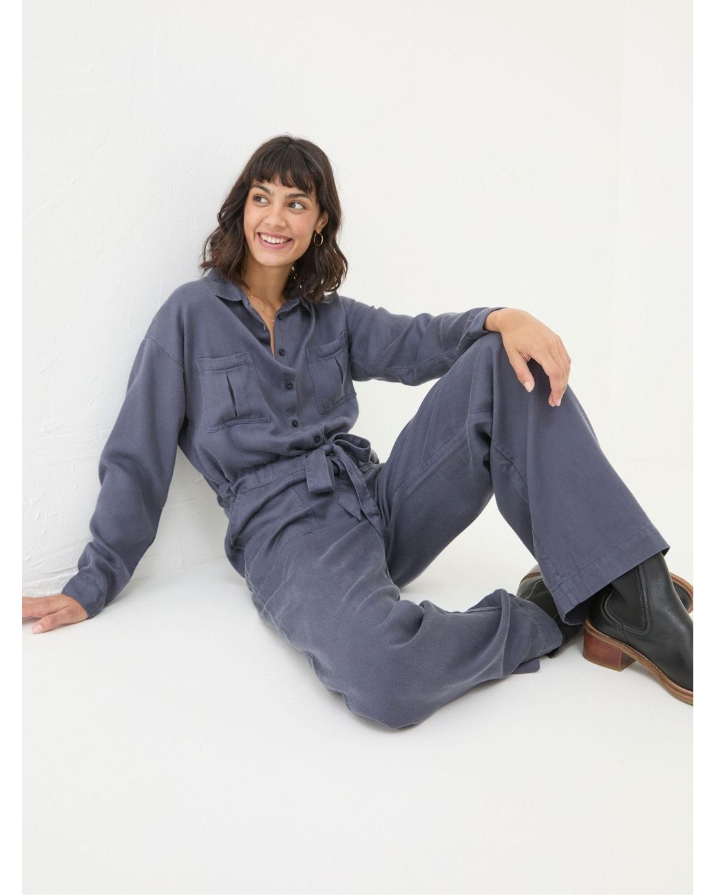 FatFace Blue Millie Jumpsuit
