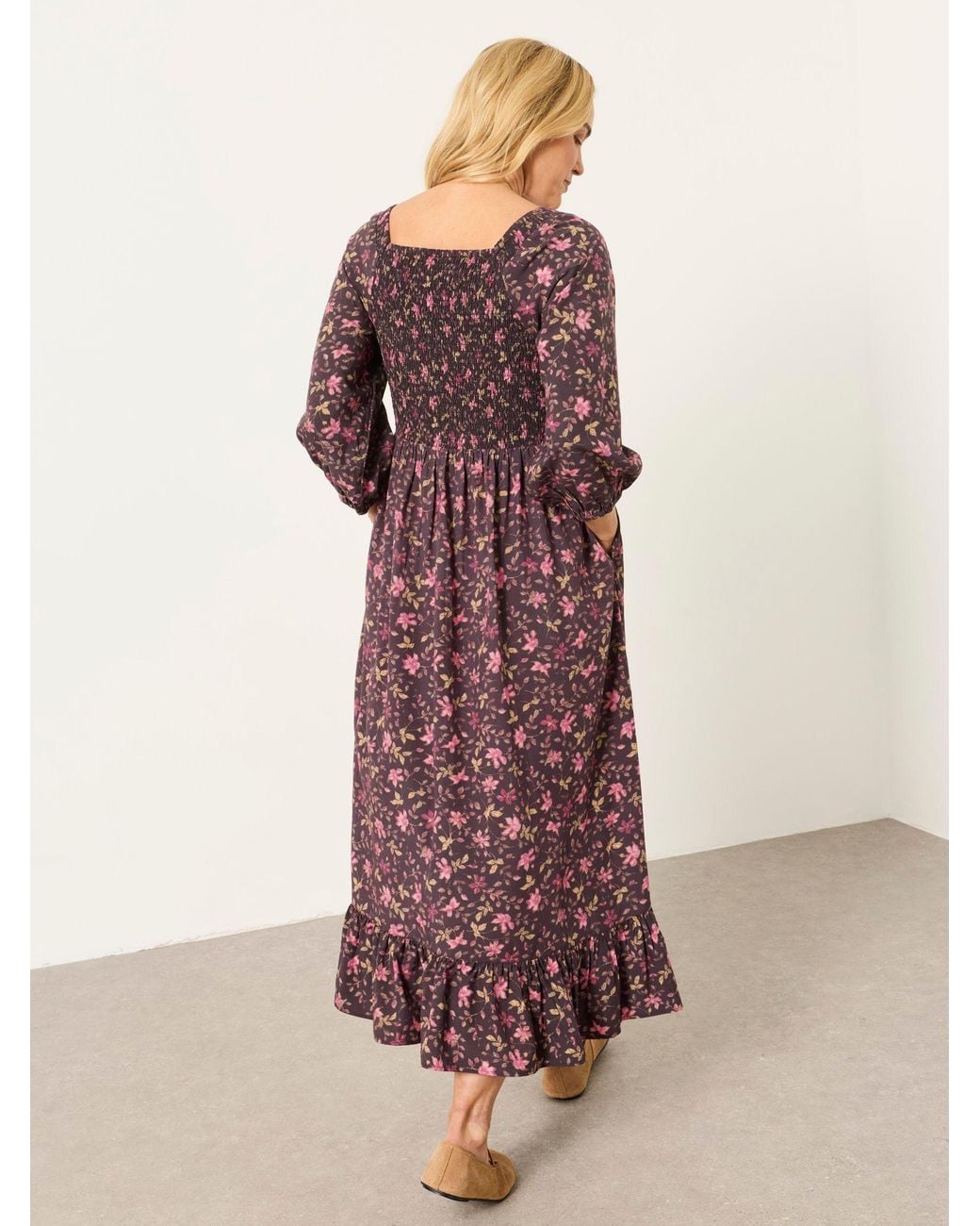 FatFace Purple Adele Petite Midi Dress