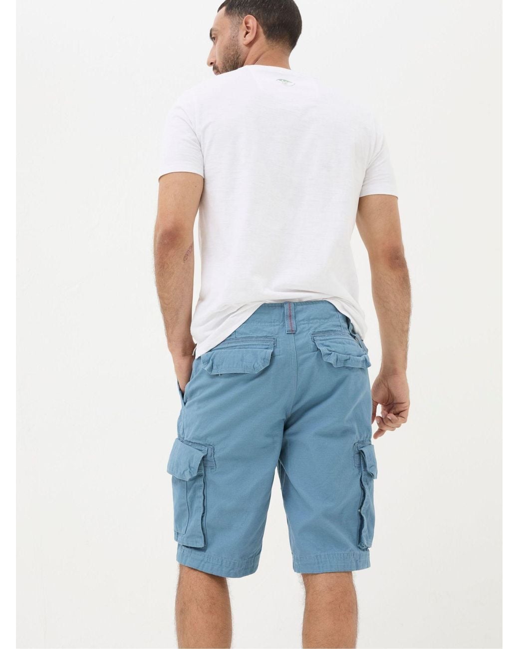 FatFace Blue Breakyard Cargo Shorts for men