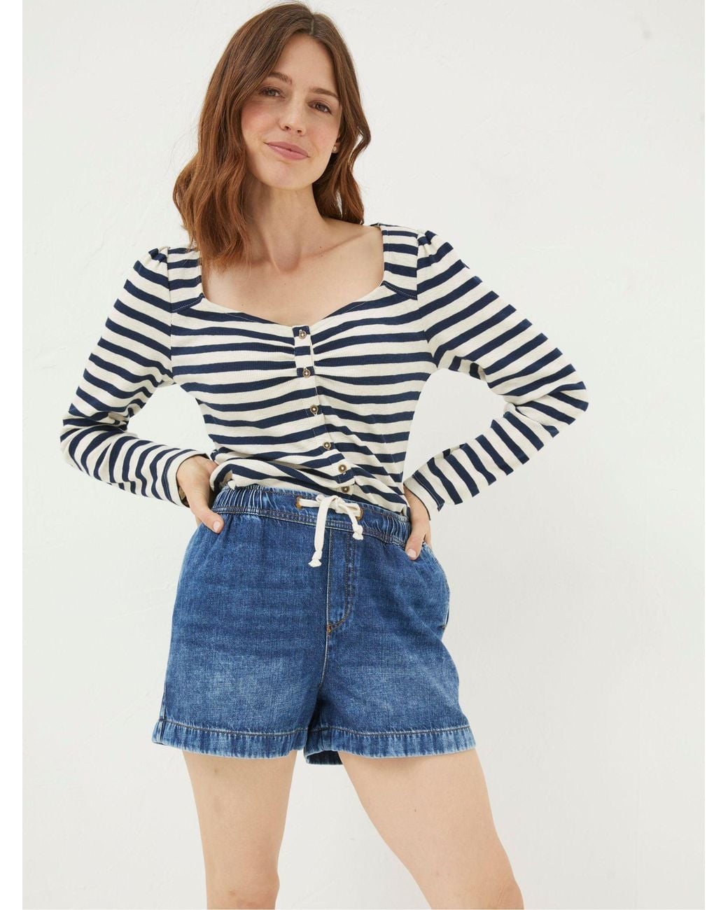 FatFace Blue Ashby Pull-On Shorts